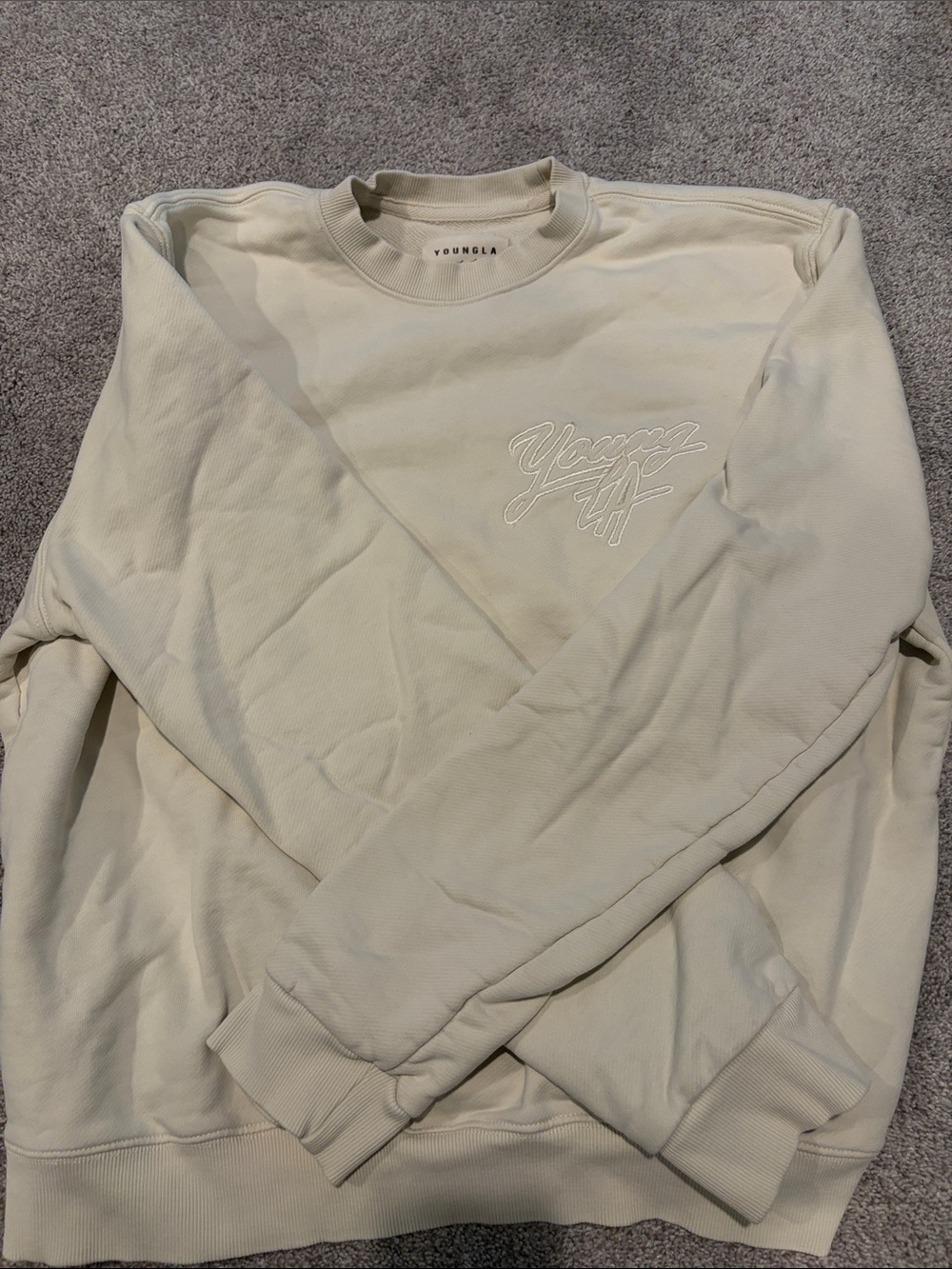 YoungLA Cream Crewneck Sweatshirt